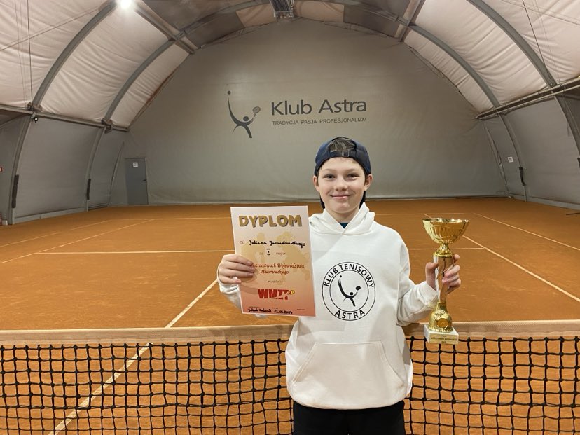 JULEK JANUCHOWSKI – MISTRZ WOJEWÓDZTWA MAZOWIECKIEGO U 12 w singlu
